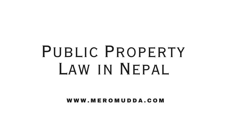 Public Property Law in Nepal